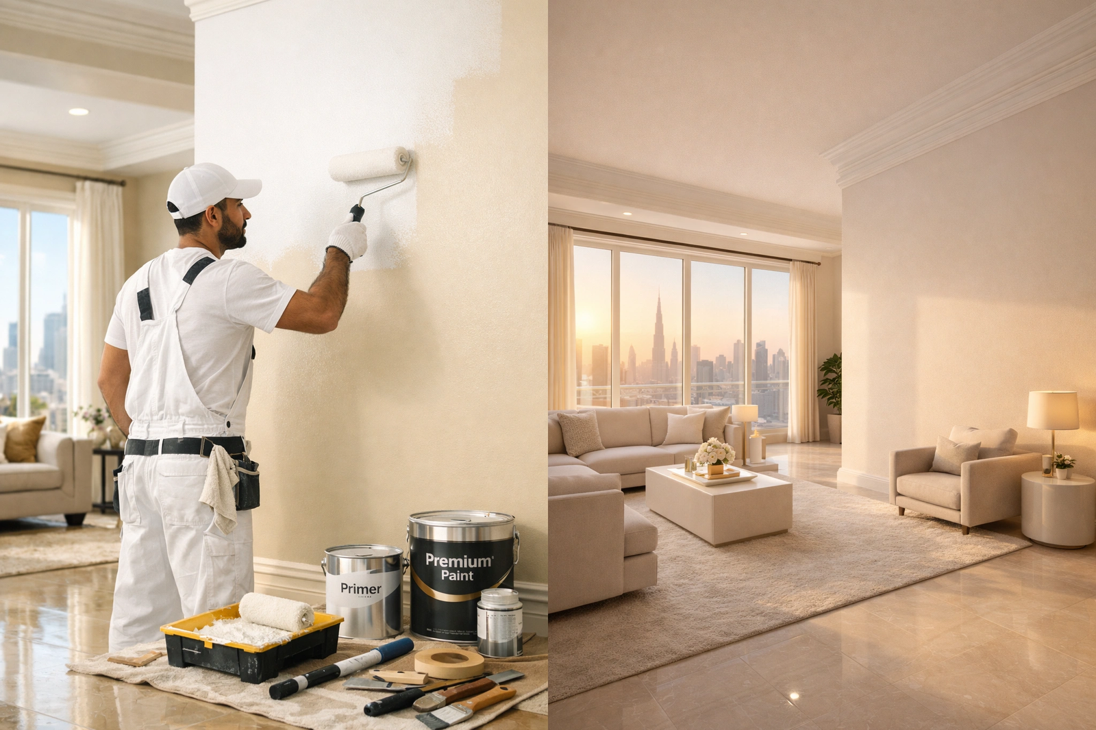interior house painting dubai